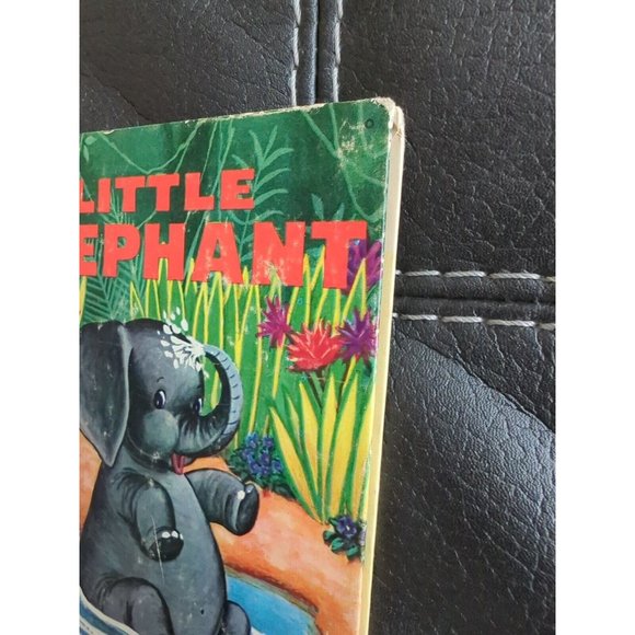 A Rand McNally Junior Elf Book Little Elephant Kids Hardcover 1959 First Edition - Picture 3 of 11